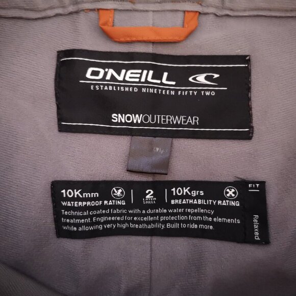 O'Neill Men's Rust Snow Outerwear 10KWaterproof Rating 2 Layer Shell Relaxed Fit - Picture 3 of 15